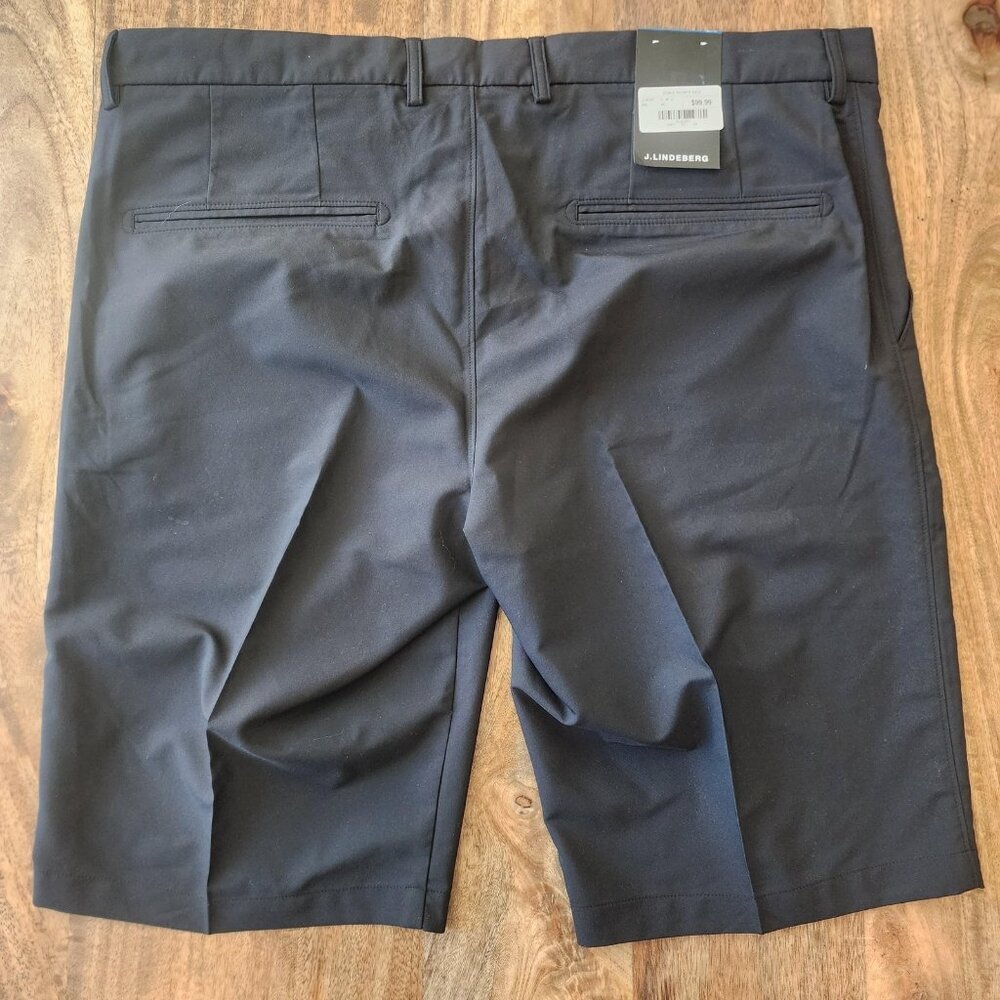 J.Lindeberg Somle Shorts Mens 40 Black Chino Golf Casual 12 Inseam - Picture 9 of 14